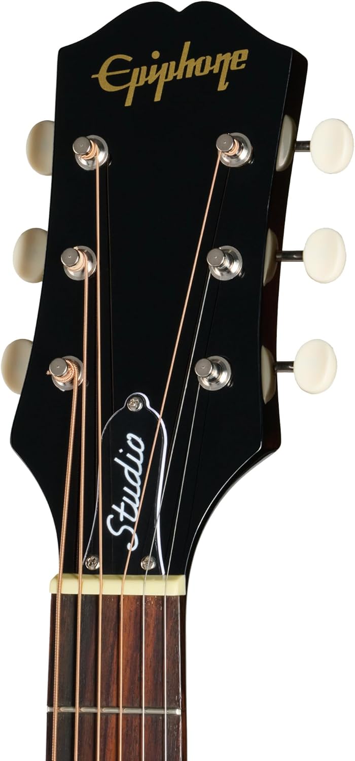 Epiphone Blues King Studio Parlor Acoustic Electric, Dark Burst with Bag