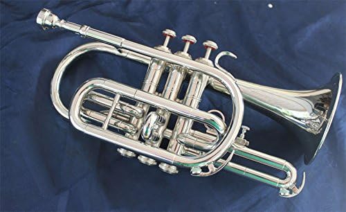 SHREYAS CORNET NICKLE CHROME PERFECT QUALITY WITH MOUTHPIECE AND BOX