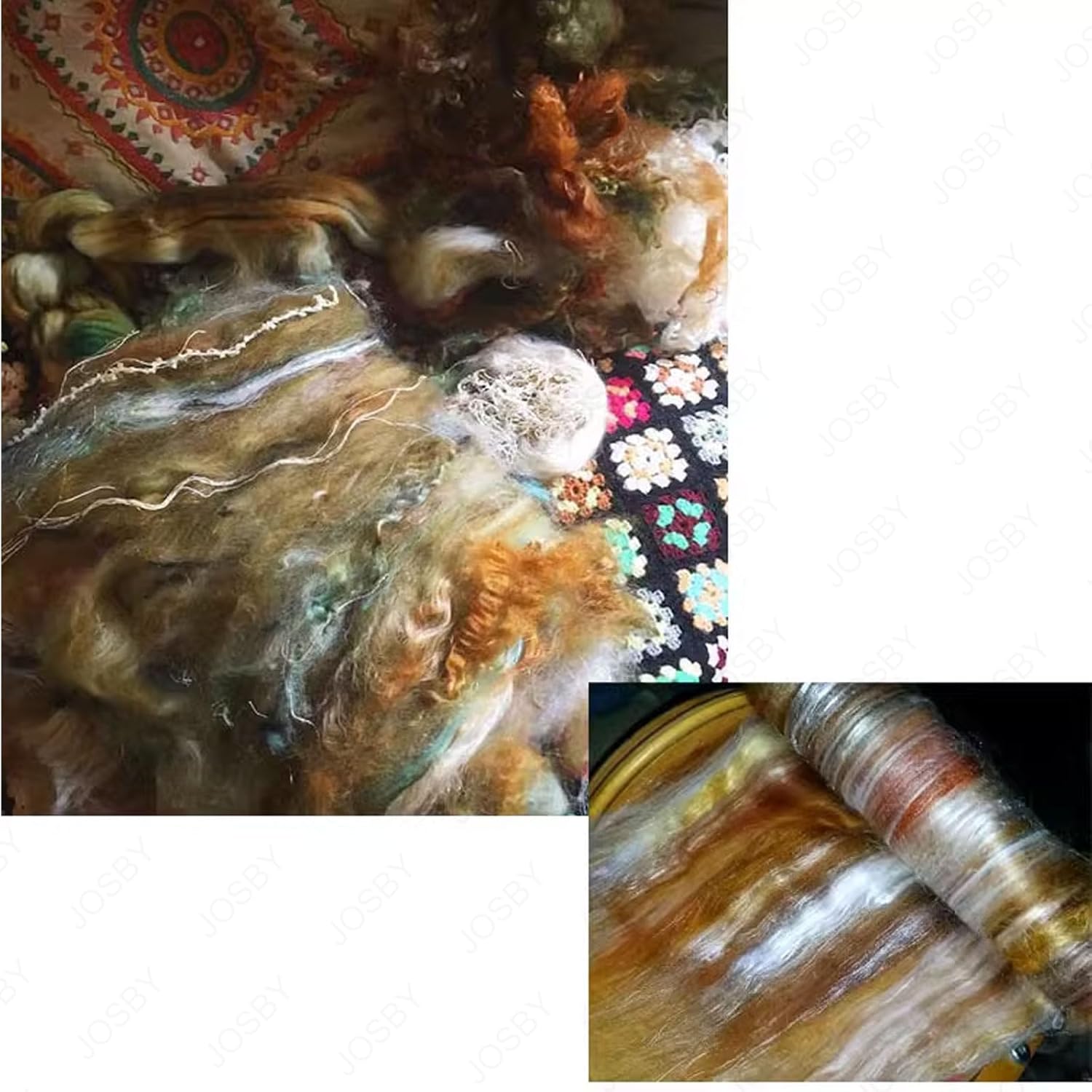 Wool Combing Machine, Manual Wool Drum Carder, Tooth Pitch Can Be Set, Adjustable Roller Gap, Wool Felt-Making Tool