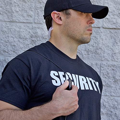 Klein Electronics Star M9 Single-Wire Earpiece with Surveillance Style Acoustic Tube for Motorola Compatible Models (Works with M9 Connector pin) | Clear Quick-Disconnect Audio Tube and Clothing Clip