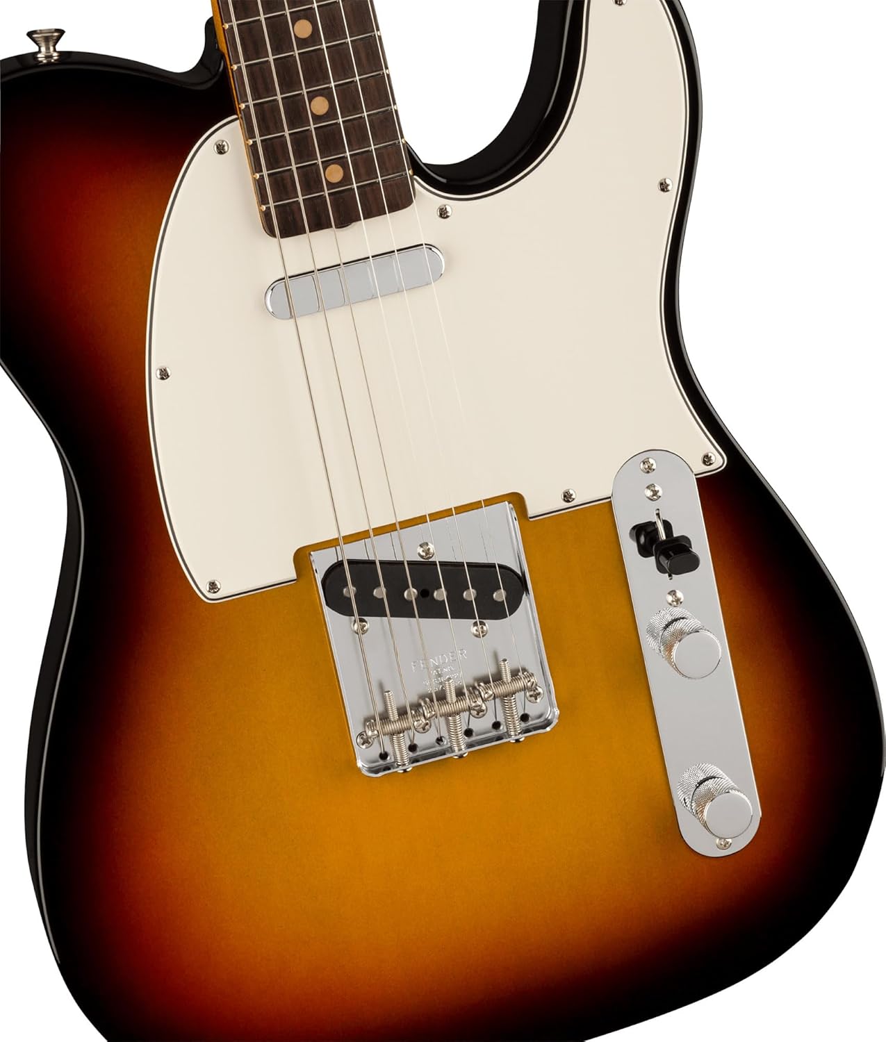 Fender American Vintage II 1963 Telecaster - 3-Color Sunburst Bundle with Case, Hat, Strap, Cable, and Guitar Cleaning Kit
