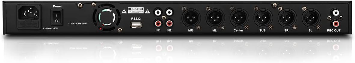 Depusheng X5 Karaoke Professional Digital Audio Processor Can Set via a PC Interface Prevent Howling