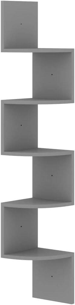 Corner Shelf,Floating Shelves for Wall,Easy-to-Assemble Wall Mount Corner Shelves for Bedrooms and Living Rooms Wall Corner Shelf Gray 7.5