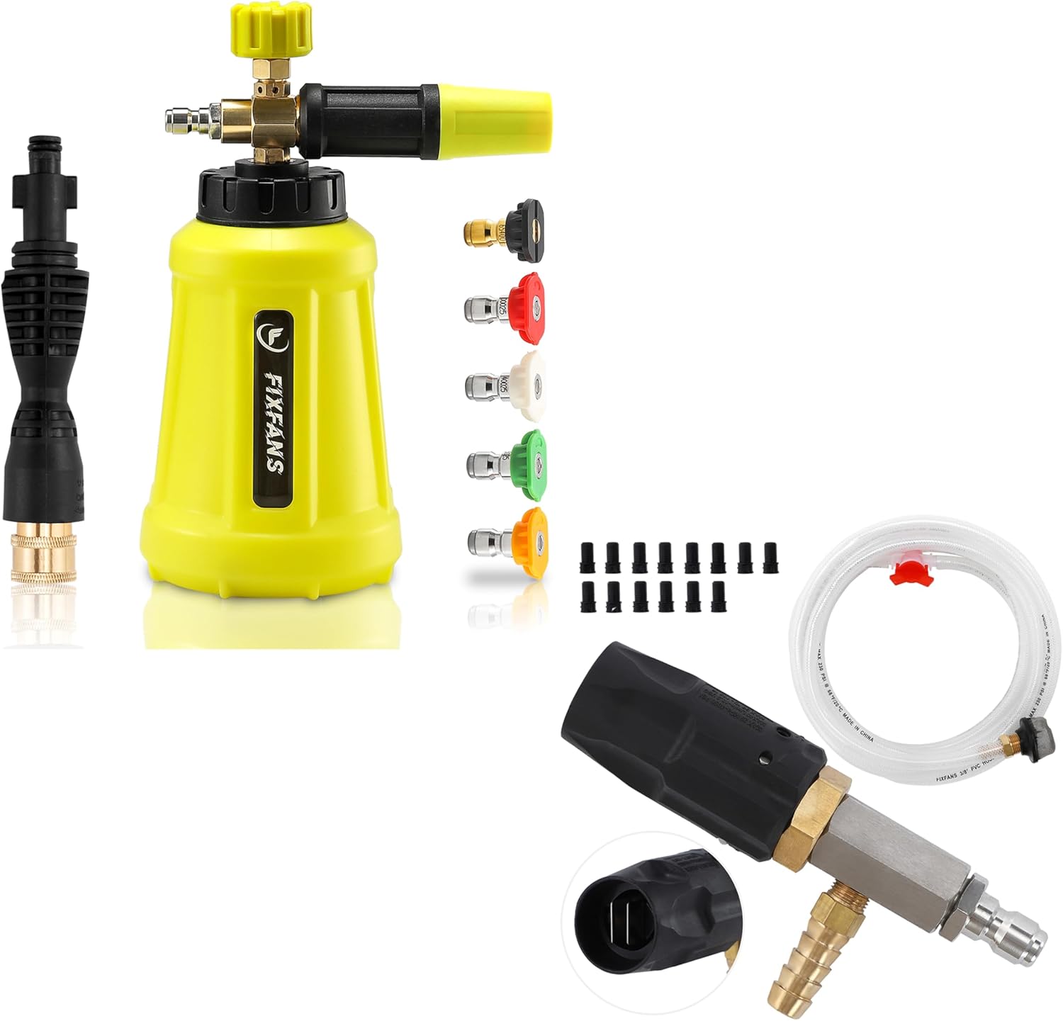 Foam Cannon, Adjustable Pressure Washer Long Range Nozzle 2-2.5 GPM