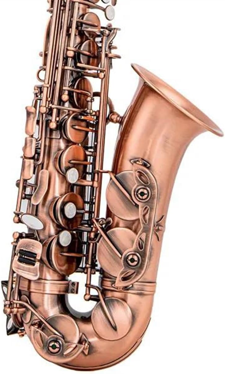 Woodwind Instruments Eb E-flat Alto Saxophone Professional Red Bronze Bend Sax Accessory