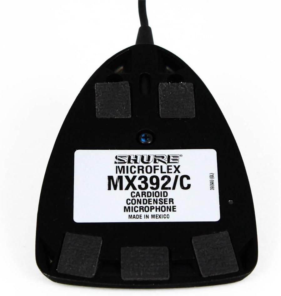 Shure MX392/C Condenser Microphone - Cardioid, Black