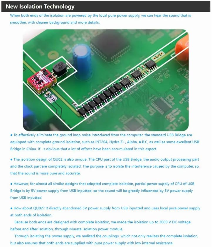 QULOOS QLS QU02 USB Digital Audio Interface to SPDIF AES/EBU I2S Supporting DSD512 Digital Interface (Silver)