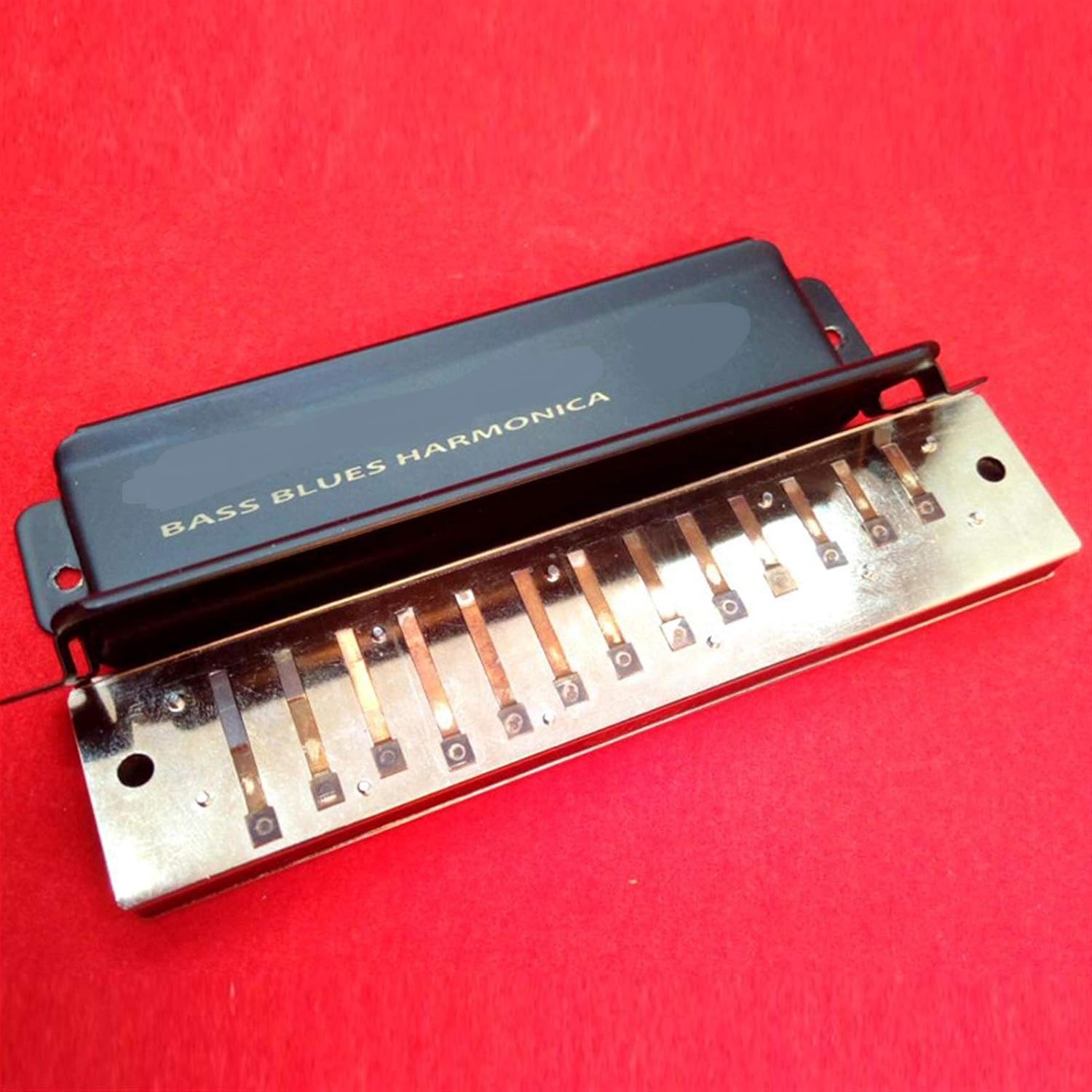 Harmonica Bass Blues Harmonica 13 Holes Diatonic Blues Harp Mouth Organ Musical Instruments Harmonika (Color : BG Key)