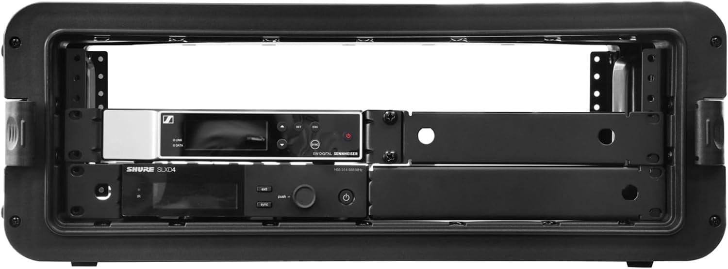 Odyssey Watertight 3U Rack Case with 4 Microphone Compartments