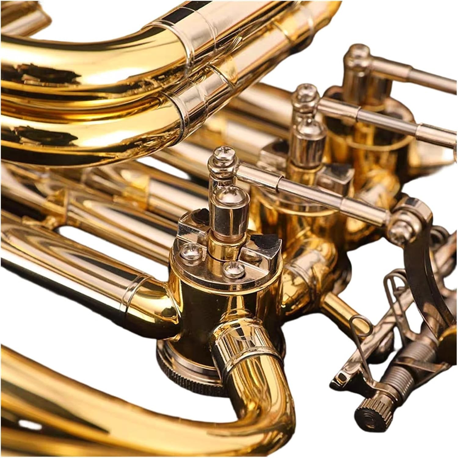 4 Key French Horn French Horn Four Key Single Row Split B Flat Brass Instrument For Beginners