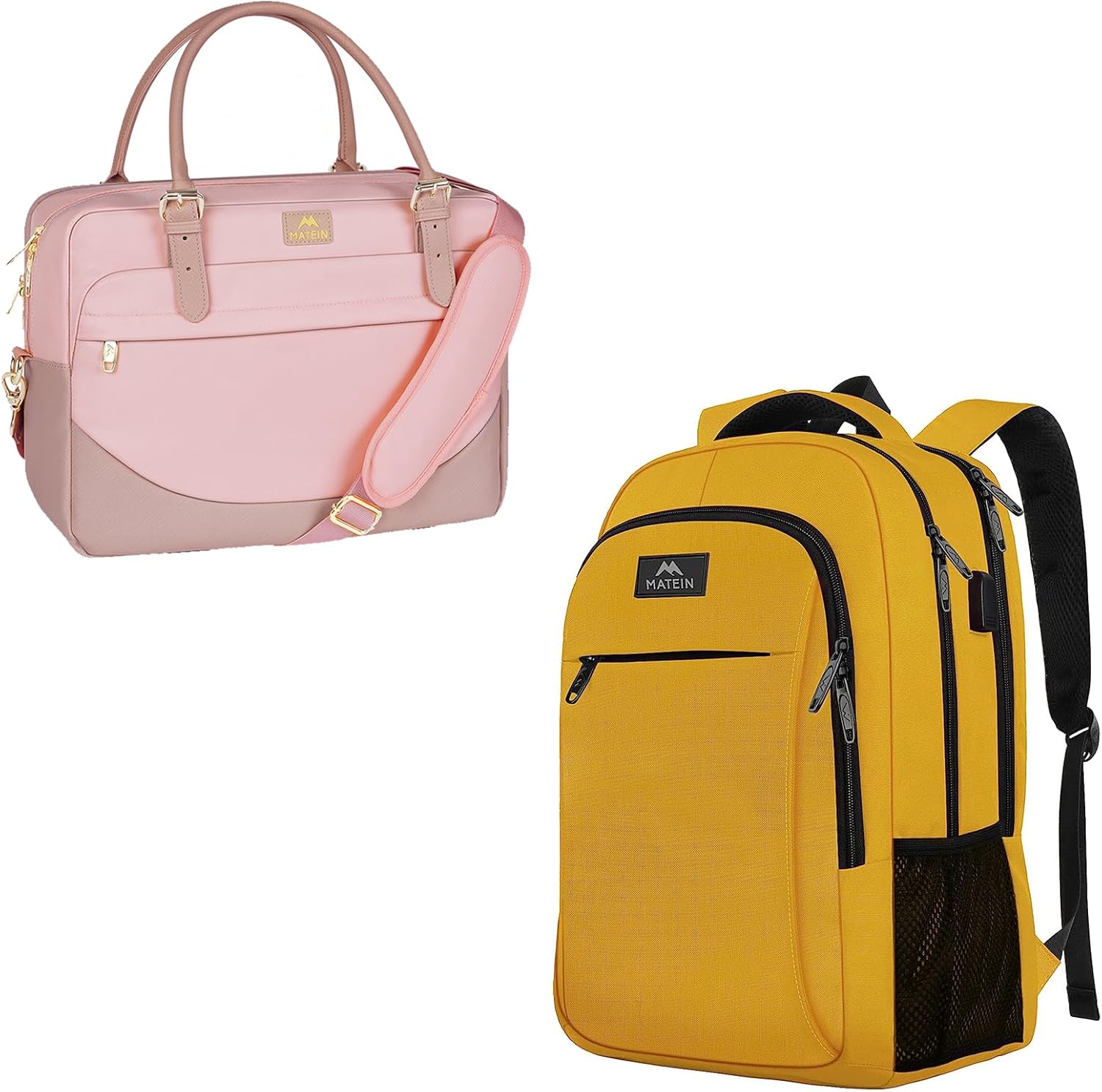 MATEIN Travel Laptop Backpack, Anti Theft College Backpack for Women with USB Charging Port, Water Resistant 15.6 Inch Computer Daypack