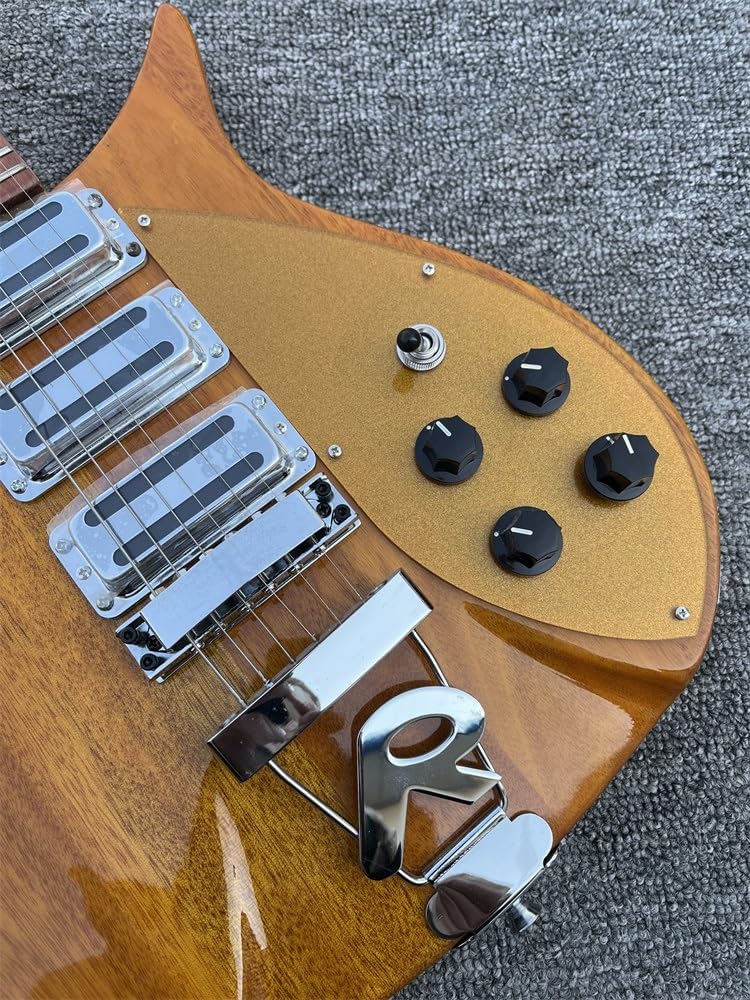 Custom 325 electric guitar 6-string electric guitar, Yellow paint 527-string pitch, R bridge