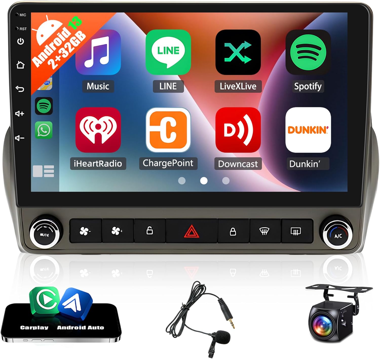 Car Stereo Radio for Chevrolet Chevy Camaro 2010 2011 2012 2013 2014 2015, 9