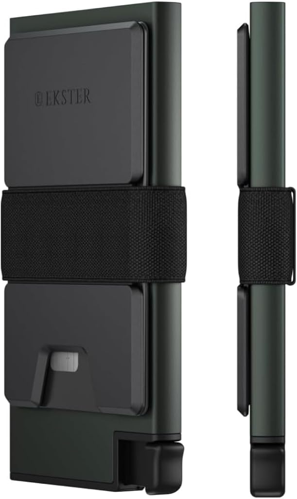 Ekster Aluminum Cardholder Wallet for Men | Metal Wallets with RFID Blocking Layer | Slim & Minimalist Aluminum Wallet with Push Button for Quick Card Access