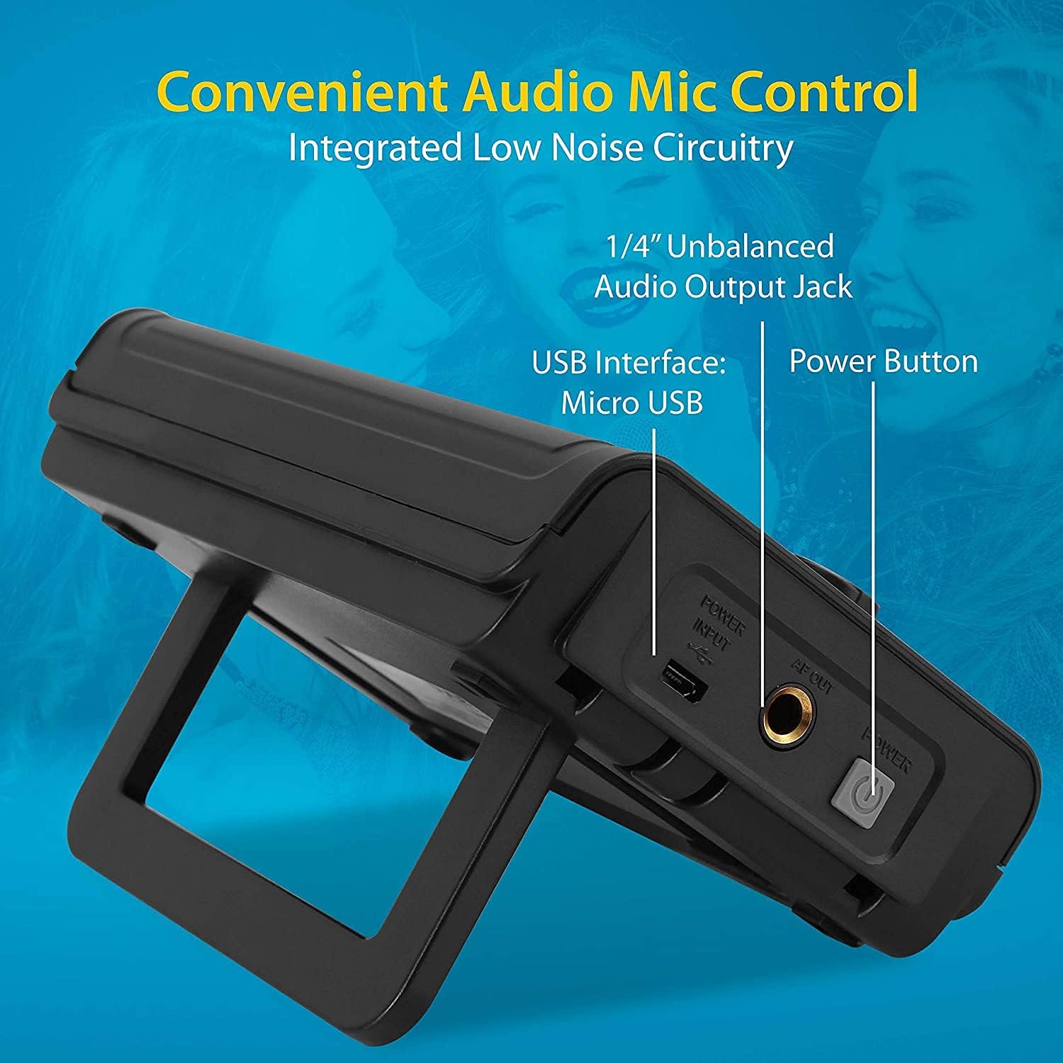 Compact UHF Wireless Microphone System - Pro Portable Dual Channel Desktop Digital Mic Receiver Set w/ 2 Belt-Pack Transmitter, Receiver, 2 Headset Lavalier Mics, Battery, For Home PA - Pyle