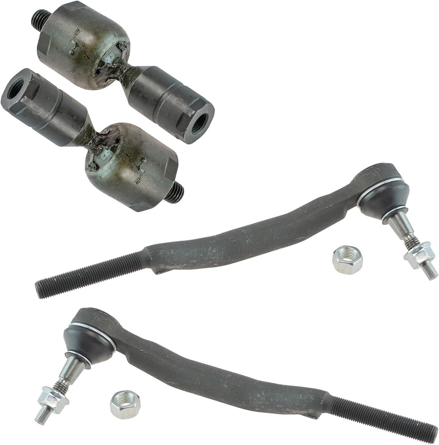 TRQ Front Inner and Outer Tie Rod Set 4 Piece Compatible with 2005-2011 Cadillac STS