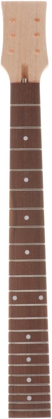 Unfinished DIY Electric Guitar Kit Mahogany Body & Neck Rosewood Fingerboard Replacement Set DIY Guitar Kit
