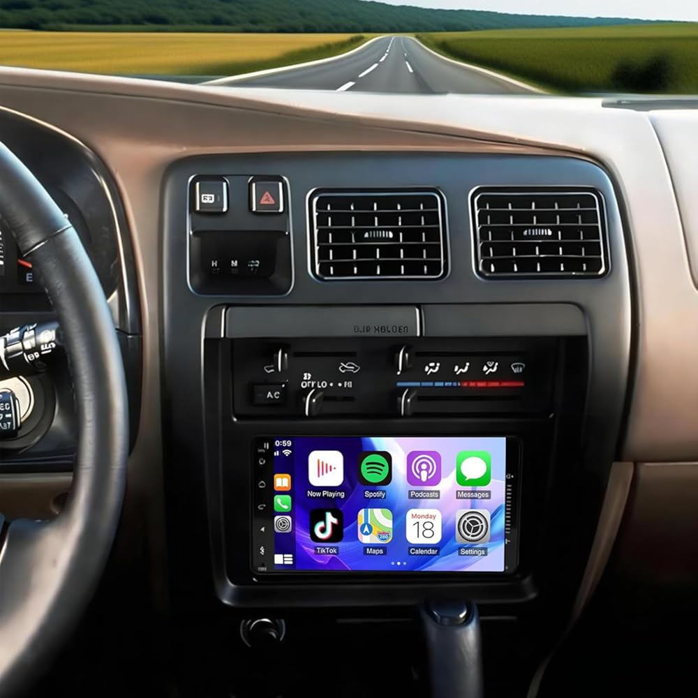 4+64G Car Stereo Radio for Toyota 4runner 1996-2002 with Wireless CarPlay and Android Auto, 7IN HD Touchscreen Android 13 Double Din Car Audio w/Bluetooth WiFi GPS SWC FM Mirror Link Backup Camera