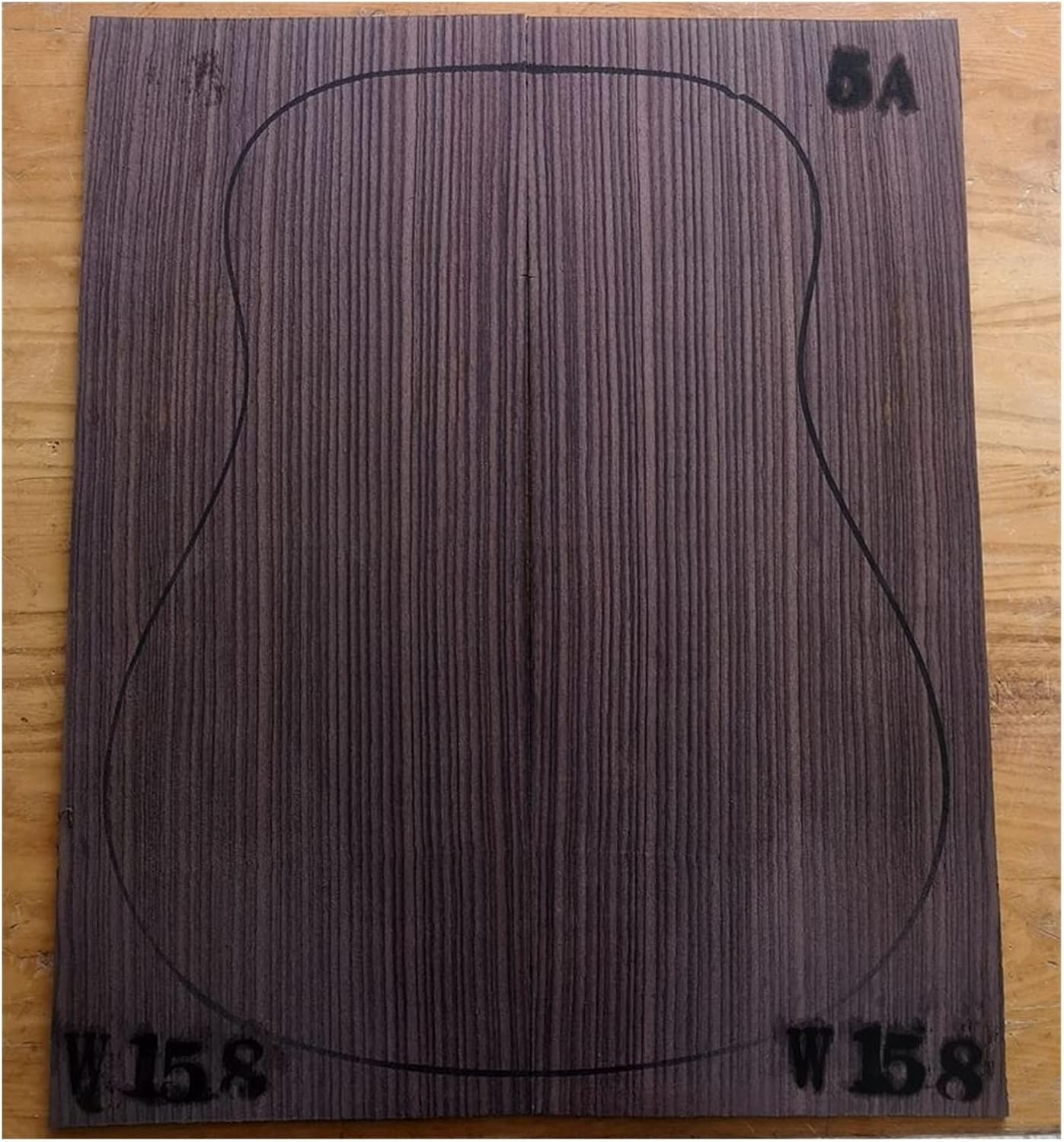 India Rose Wood Back Panel Wool Guitar Production Material Accessories DIY Guitar Kit (Color : 3)