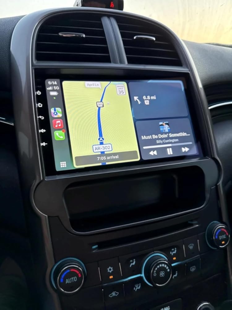 Double Din Radio Screen for Chevrolet Malibu 2014 Radio Upgrade Compatible with Wireless Carplay Android Auto, Touchscreen Car Stereo with Bluetooth WiFi FM GPS Navigation Multimedia Player Head Unit