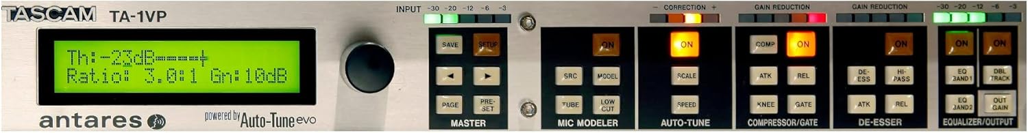 Tascam TA-1VP Rackmount Vocal Producer Processor With Antares Autotune