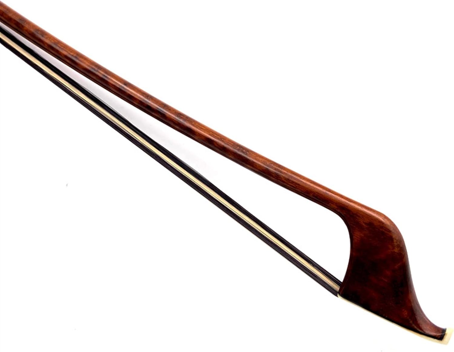 TSTS 1pcs Strong Snakewood Upright Double Bass Bow Bass Bow, White/Black Horsehair Horsetail Full Size Violin Bow