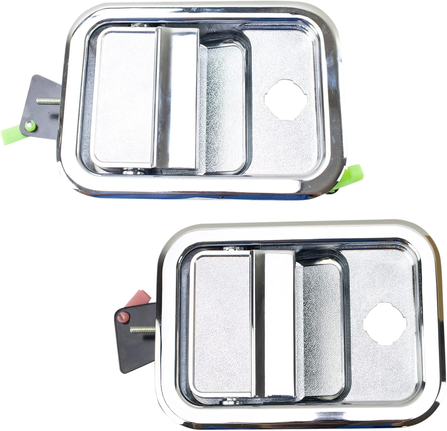 TRQ Left and Right Exterior Door Handle Set Drivers Side Compatible with 2005-2014 Freightliner Argosy 2005-2011 Century Class 2003-2011 Columbia 2005-2012 Coronado