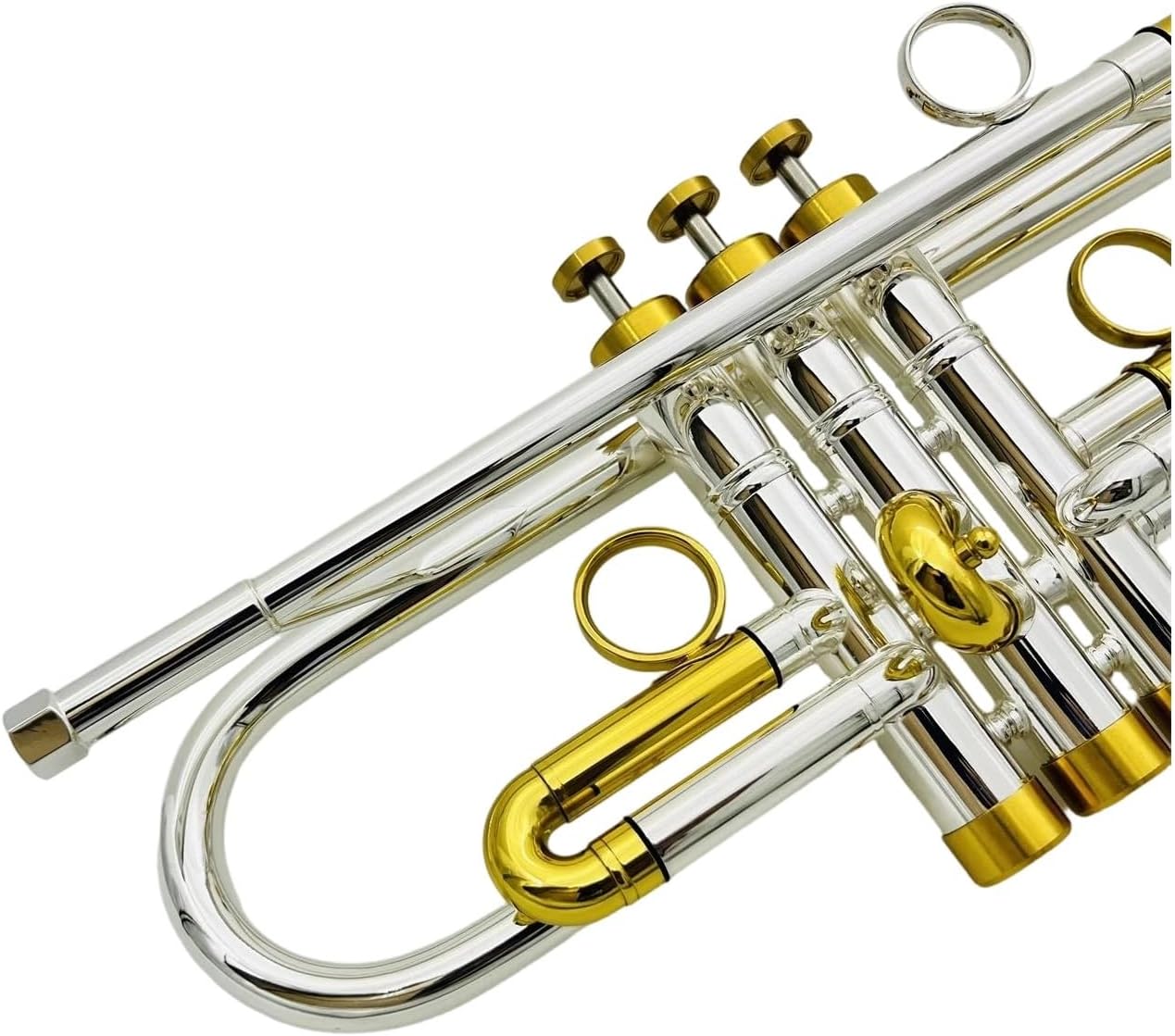 Trumpet Brass Set Bb Trumpet Silver Plated Professional Brass Instrument With Box Accessories