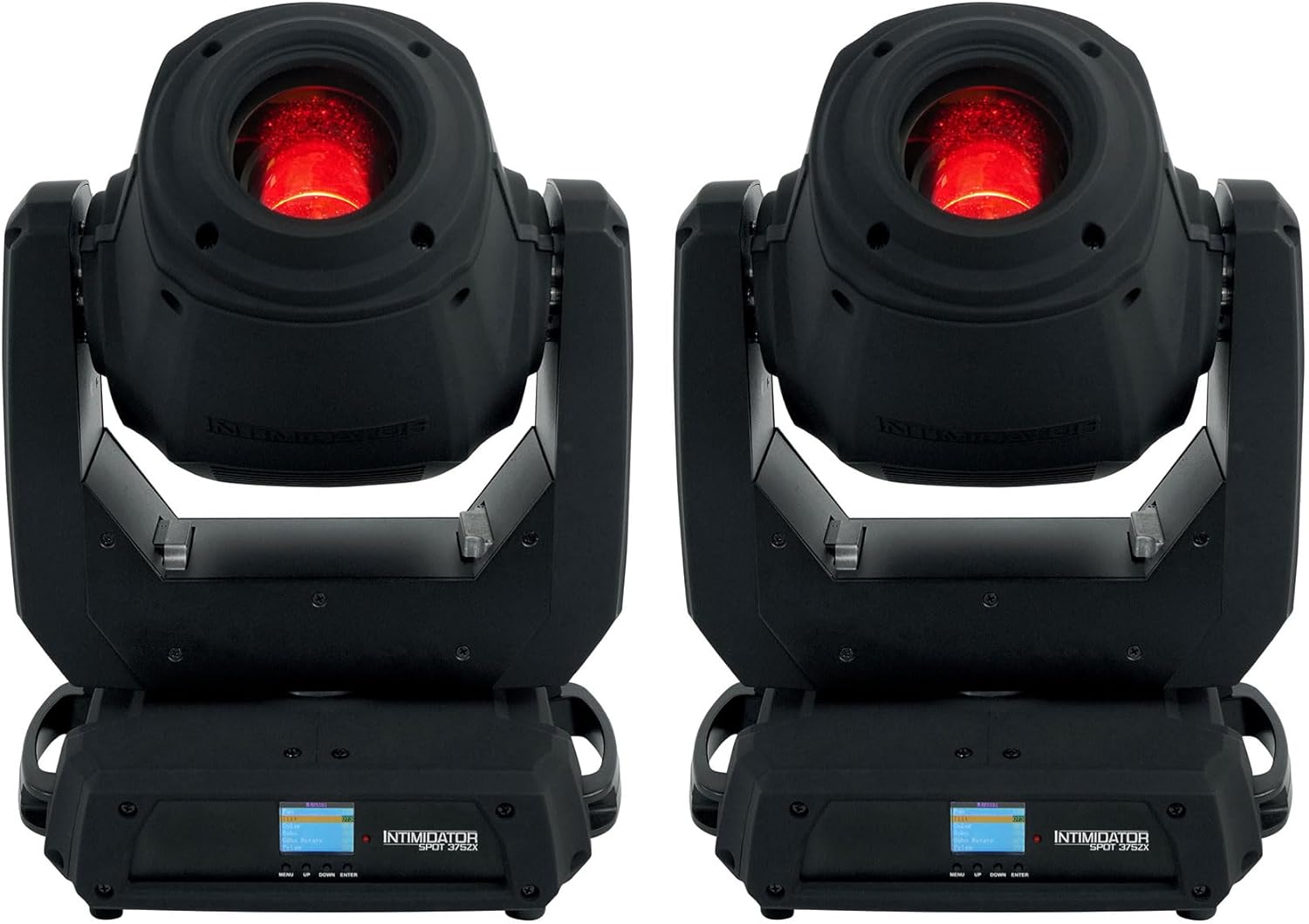 Audiosavings Bundle: (2) Chauvet DJ Intimidator Spot 375ZX 200w Compact LED DMX Moving Head Light 375Z X