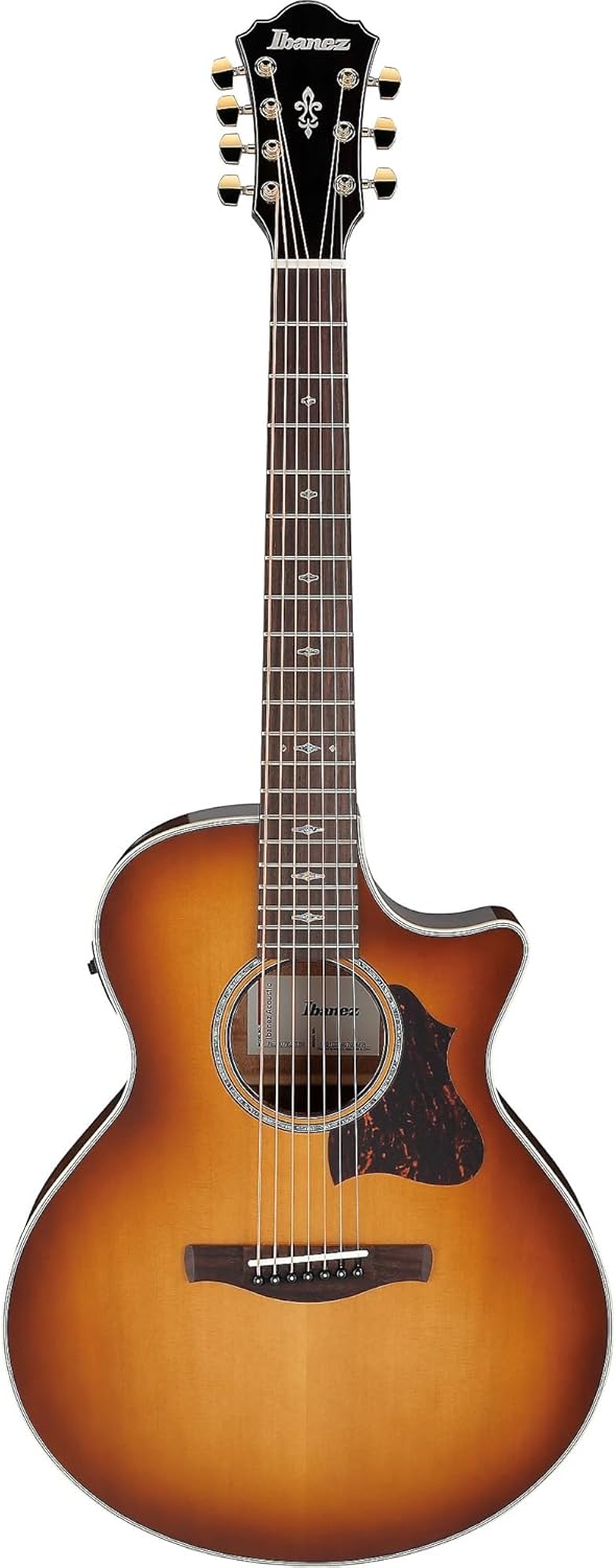 Ibanez AE3007FMH 7-string Acoustic-electric Guitar - Tobacco Edge Burst High Gloss