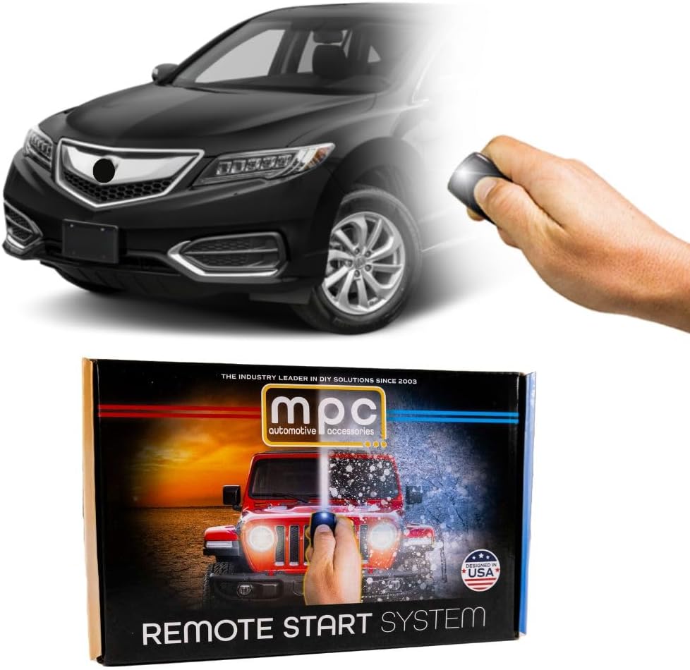 MPC Factory Remote Activated Remote Start Compatible with 2016-2018 Acura RDX Push-to-Start - Plug-in T-Harness - Firmware Preloaded