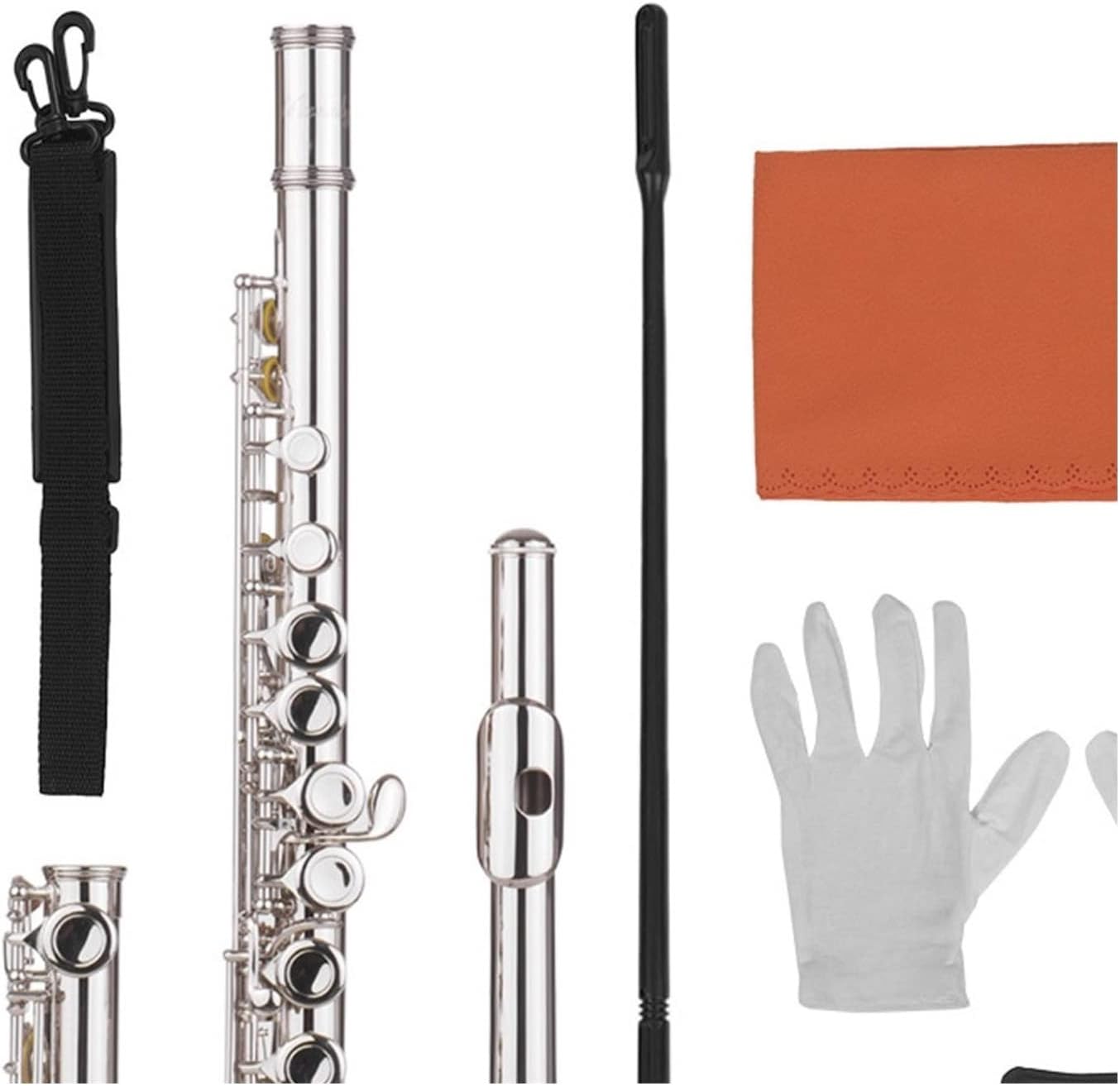 Flutes 16 Holes Closed Hole Flute C Key Flutes Cupronickel Woodwind Instrument