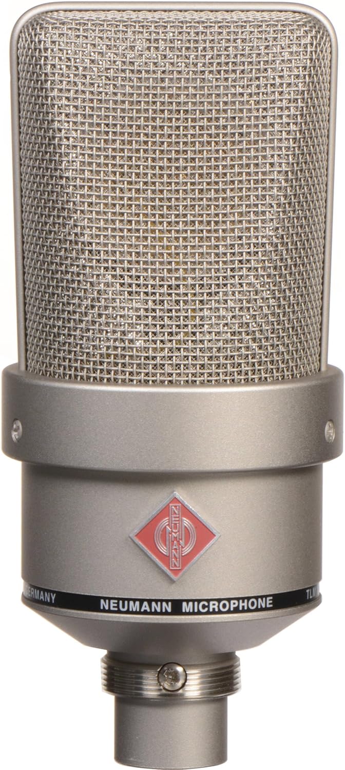 Neumann TLM 103 Large-Diaphragm Condenser Microphone for Studio Recording with On-Stage Stands MS7701B Mic Stand, Professional Grade XLR Cable and Microphone Pop Filter