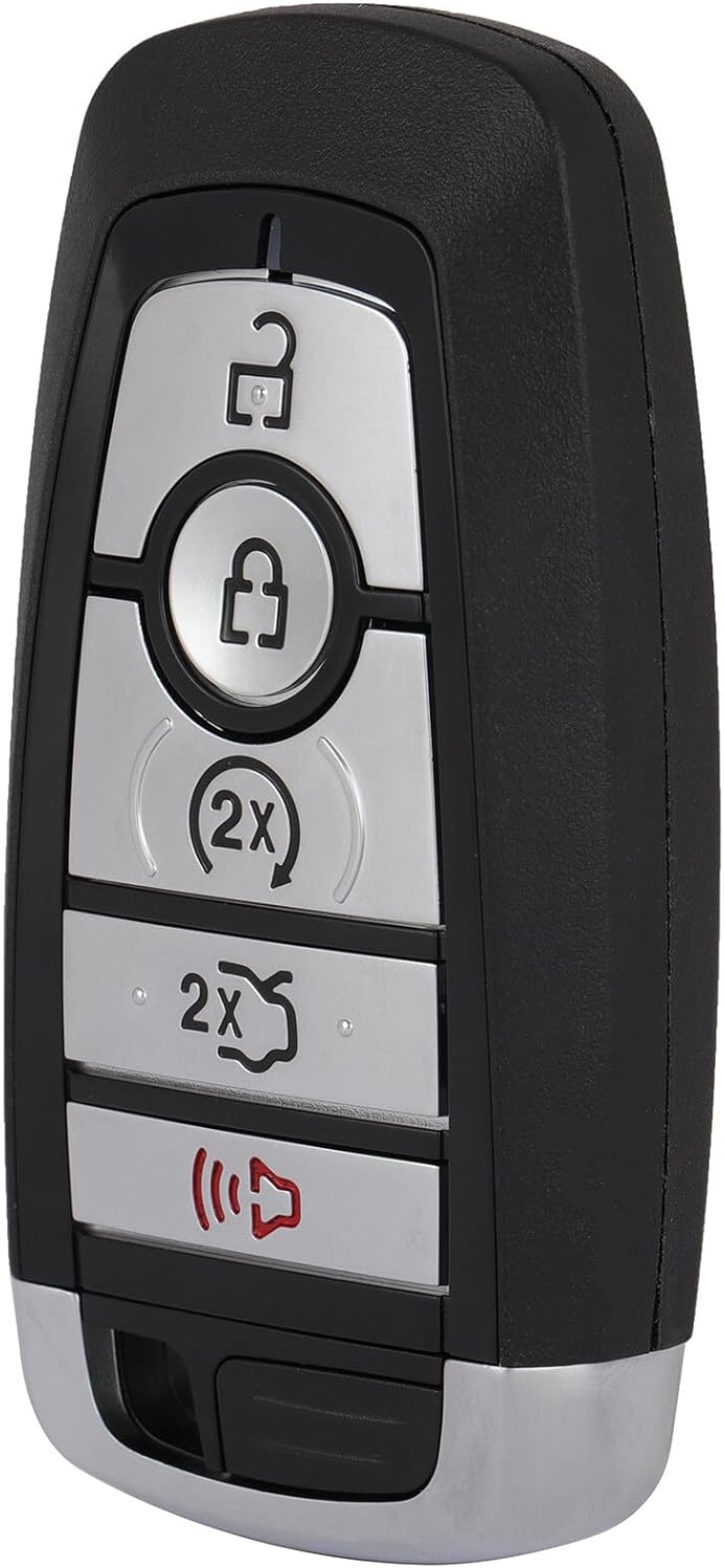 ECCPP M3N-A2C93142600 Keyless Entry Remote Car Key Fob Replacement for 2018-2020 Fit for Ford Edge 2.0L 2018-2020 Fit for Ford Edge 2.7L 5 Buttons Pack of 1