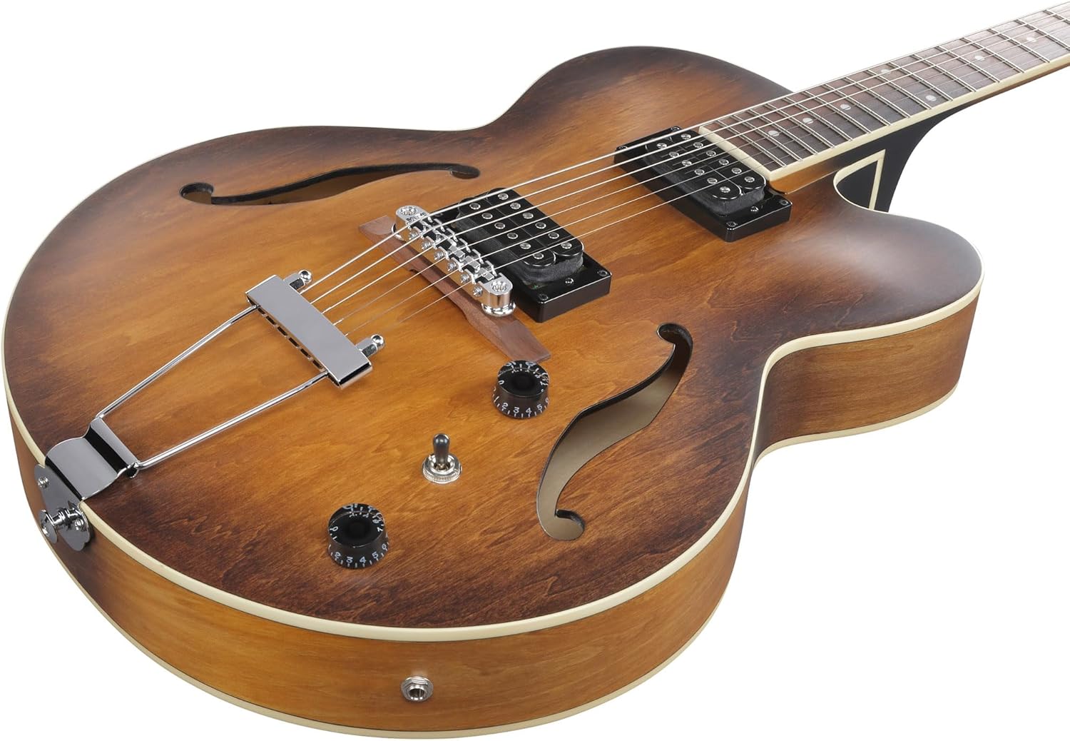 Ibanez AF55 AF Artcore Hollow Body Electric Guitar - Tobacco Flat Bundle with Amplifier, Tuner, Cable, Picks, Austin Bazaar Instructional DVD, and Polishing Cloth