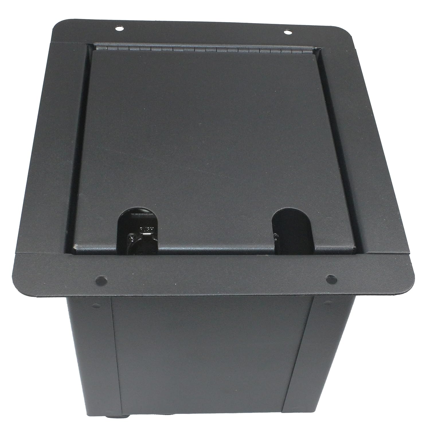 Pro Audio Recess Stage Floor Box Black (6-XLR Female + 1-XLR Male + 1 1/4