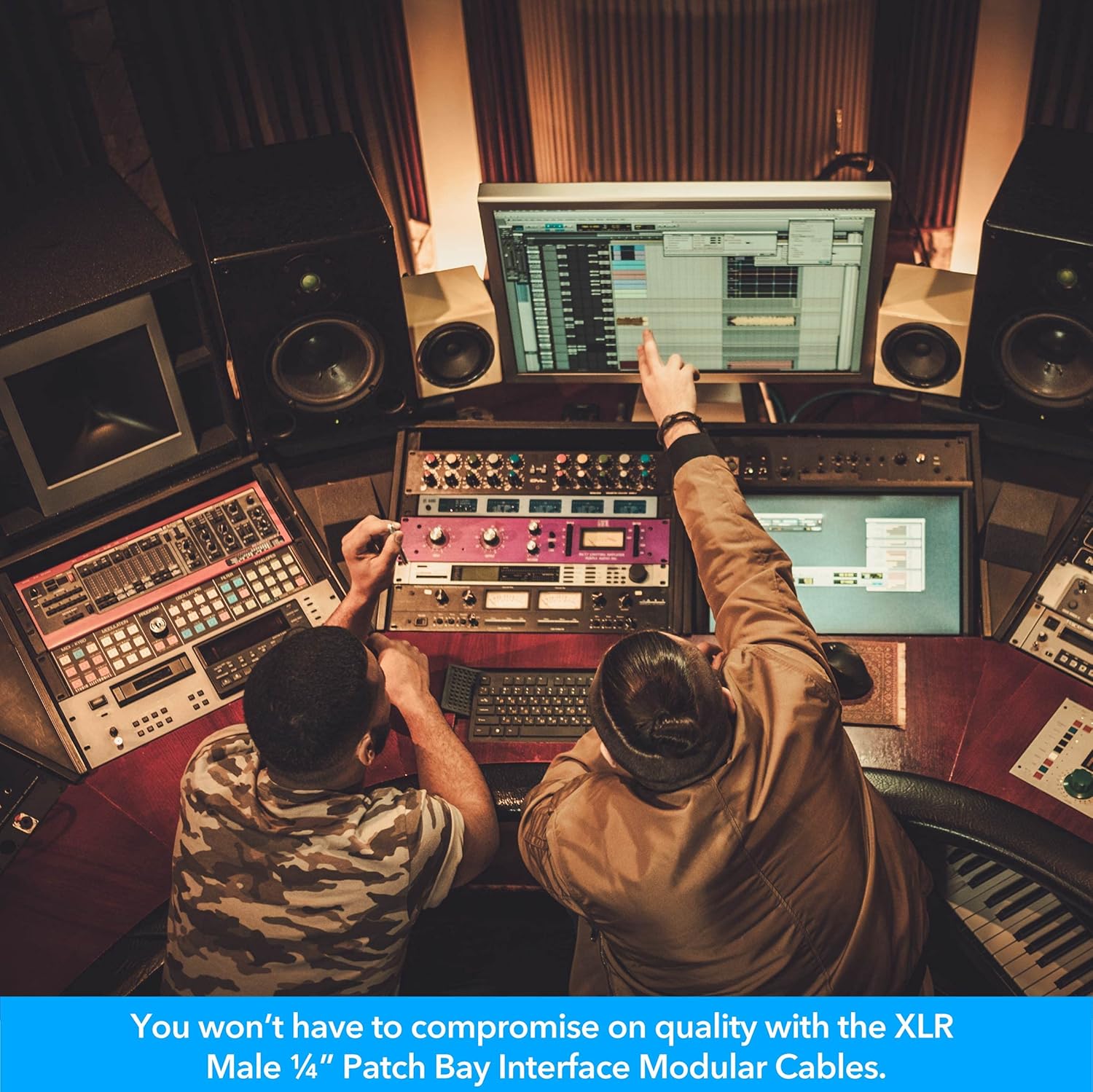 Seismic Audio Speakers DB25 to 8 Channel ¼” XLR Male 3 Foot D-Sub Snake Cable, PatchBay Interface Modular Cable