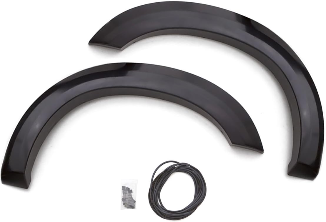 Lund EX311TA Elite Series Black Extra Wide Style Textured Front Fender Flare - 2 Piece