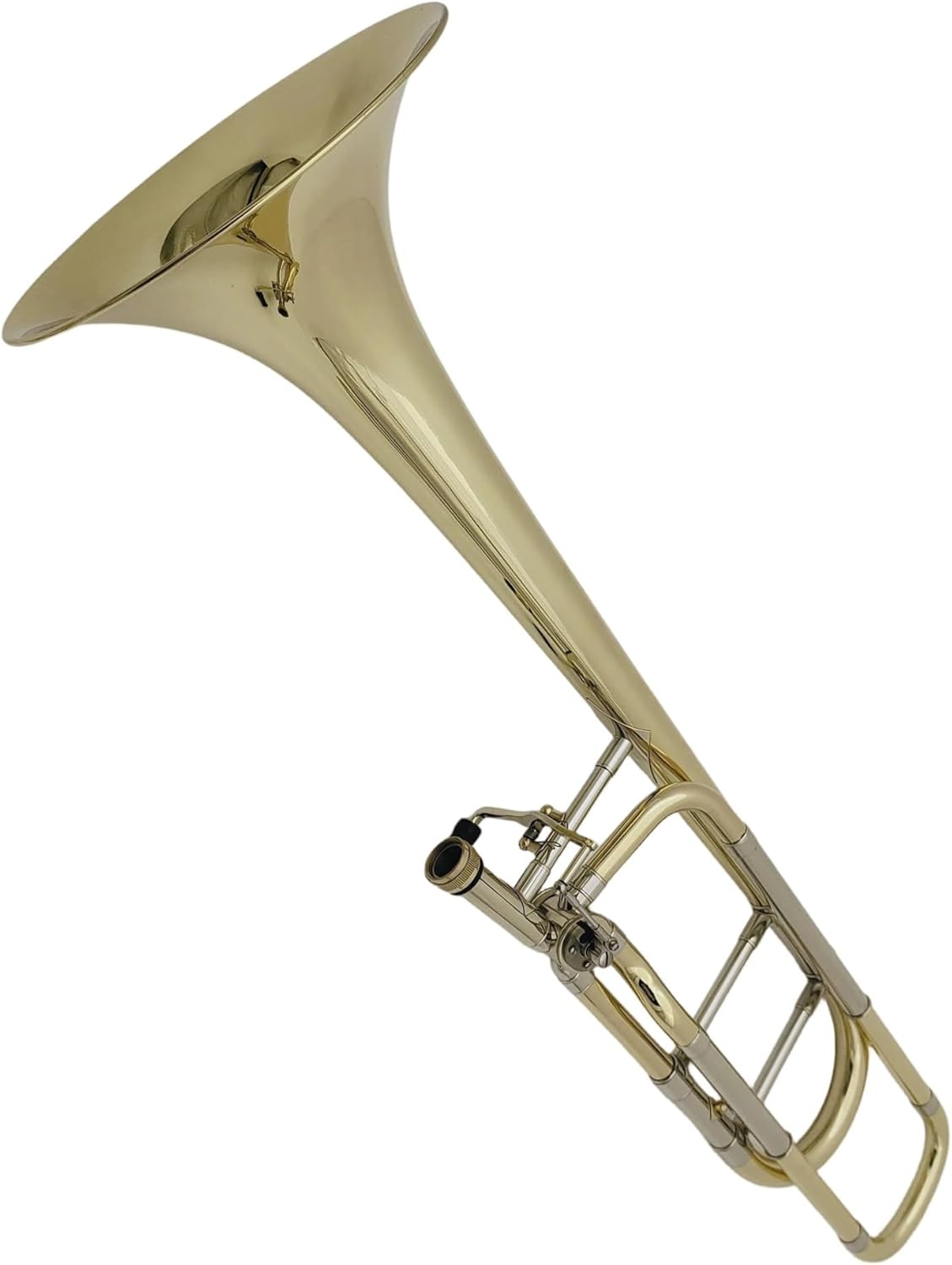 Adult Trombone Instrument Trombone Bb/F Brass Lacquer Gold Plated Professional Instrument With Mouthpiece Box