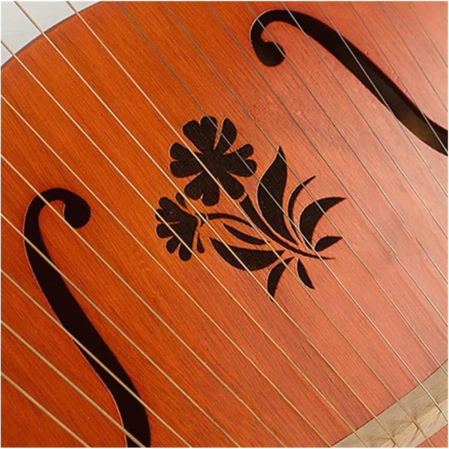 Lyre Harp Set 16/19 Strings Wooden Mahogany Harp Classical Musical Instrument With Tuning For Music Lovers Easy To Learn(19H)