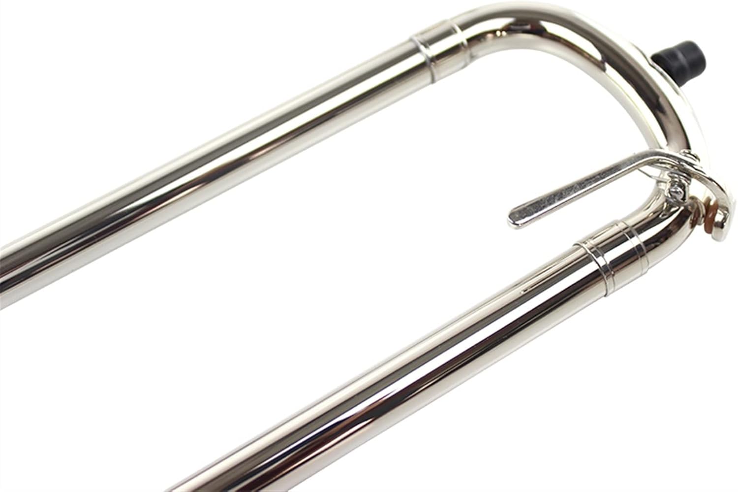 FLFL Student Trombone B-Flat Pull Tube Nickel-Plated Silver Alto Trombone Trumpet