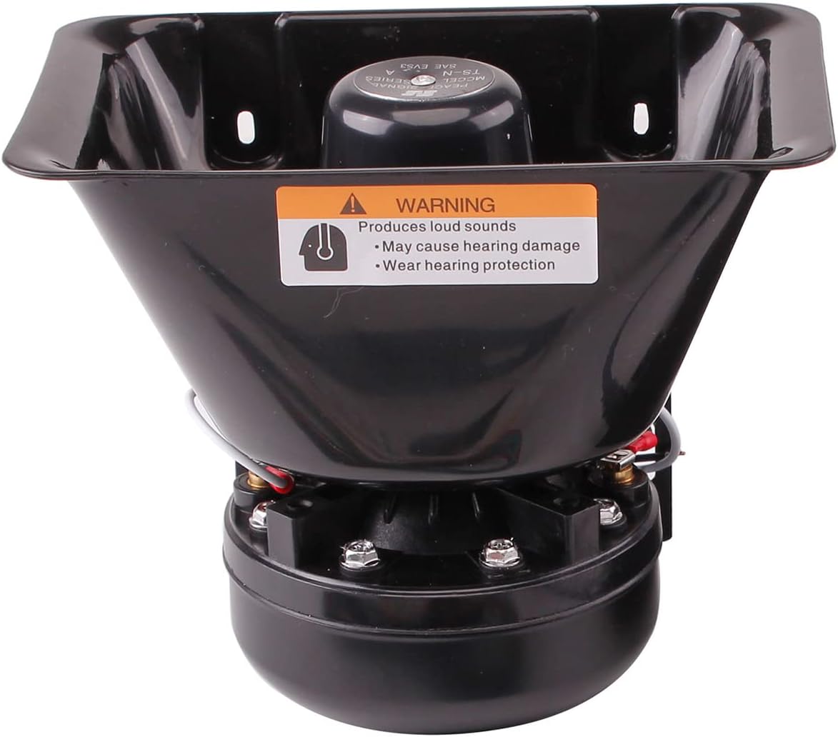 9 Tones 200W Emergency Warning Police Siren Speaker PA System Kit with Handheld Microphone & 2 Lights Control Switches for Firefighter Ambulance Vehicles Truck Car SUV ATV UTV