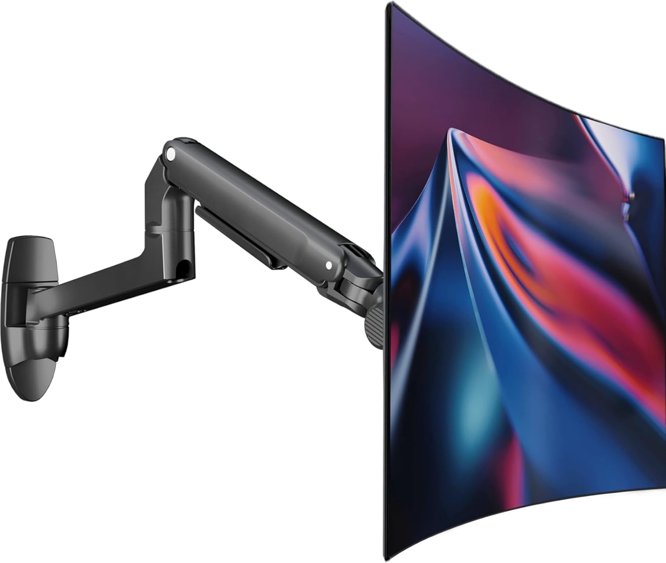 Monitor Wall Mount for Flat or Curved Screens up to 38