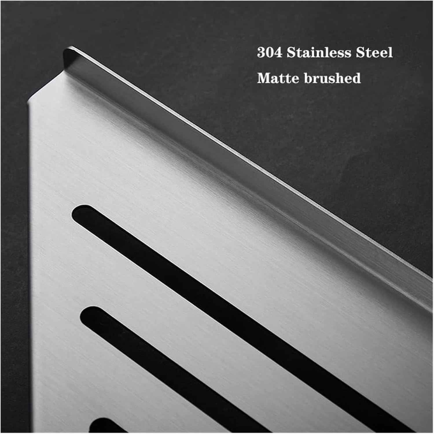 Suction Cup Bath Shelves, Bathroom Wall Shelf Floating Corner Shelf for Shower Wall, Brushed Stainless Steel Corner Shower Shelves with 2 Movable Hooks