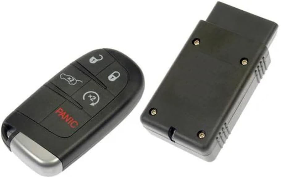 KarParts360 for Jeep Grand Cherokee 2021 Keyless Entry Remote | Black Color | 5 Buttons | Replacement for 68143505AA, 68143505AB