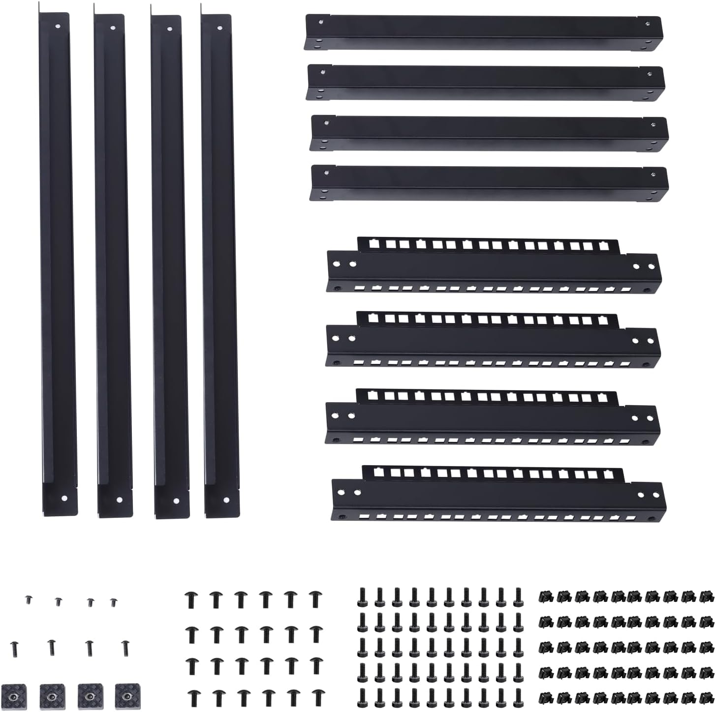 6U Open Frame Network Rack, Server Rack Shelf for Networking, Server, Audio and Video Equipment, Desktop AV Rack