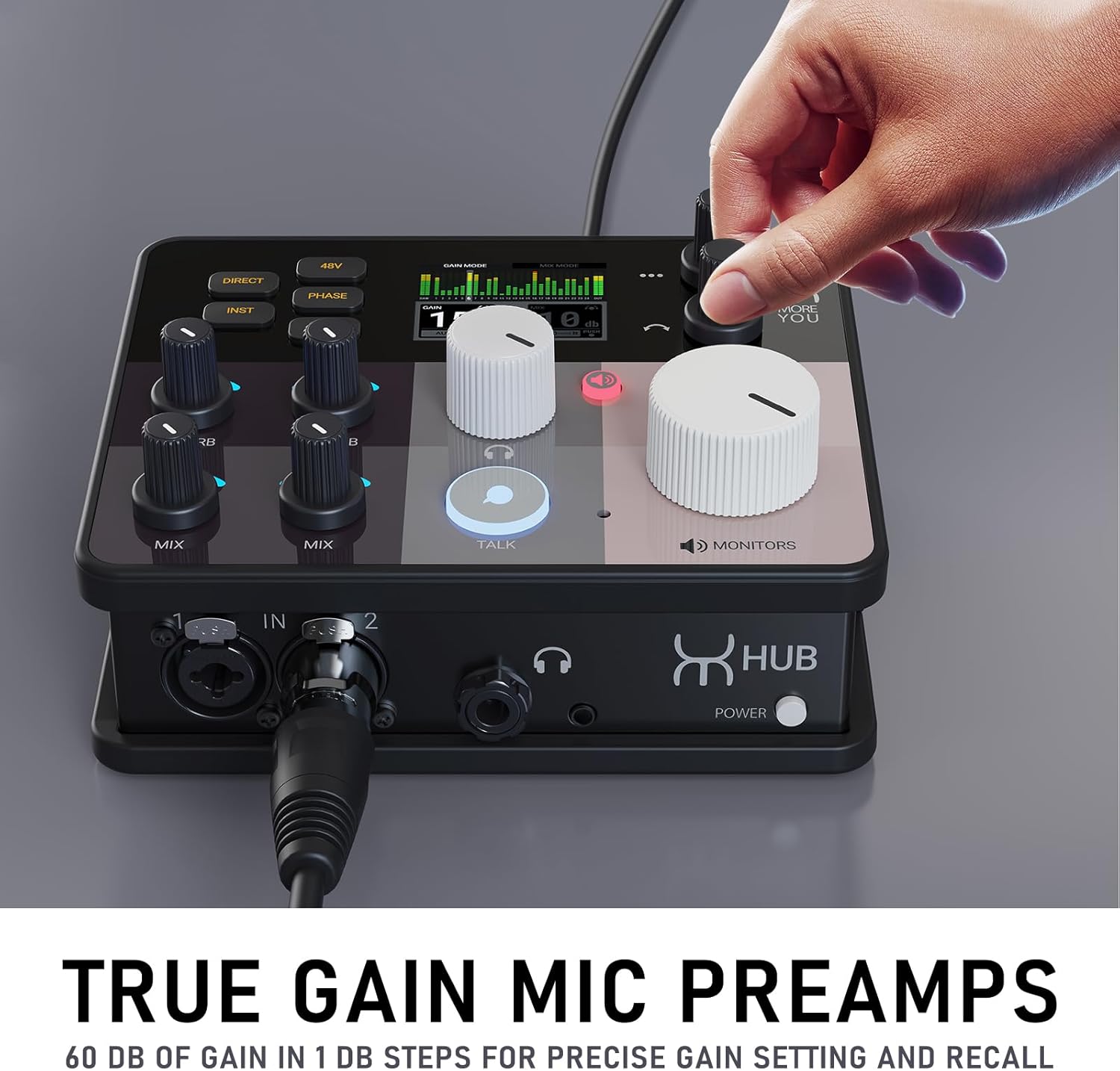 Xvive More You USB Audio Interface for Recording, Producing and Engineering Expandable, Talkback,Auto-gain,16-Channel Discrete Headphone Monitoring (HUB)