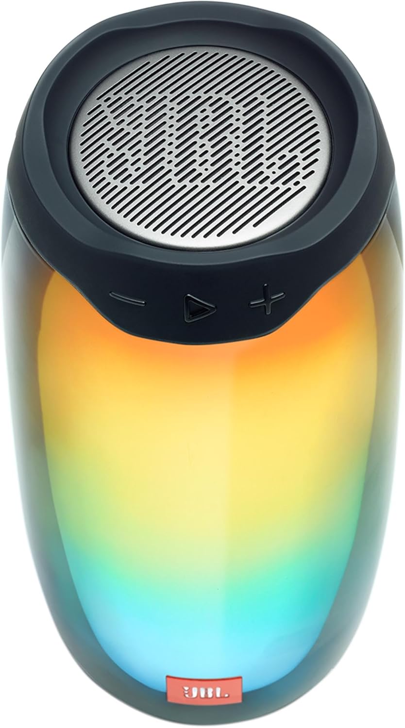 JBL Pulse 4 - Waterproof Portable Bluetooth Speaker with Light Show - Black