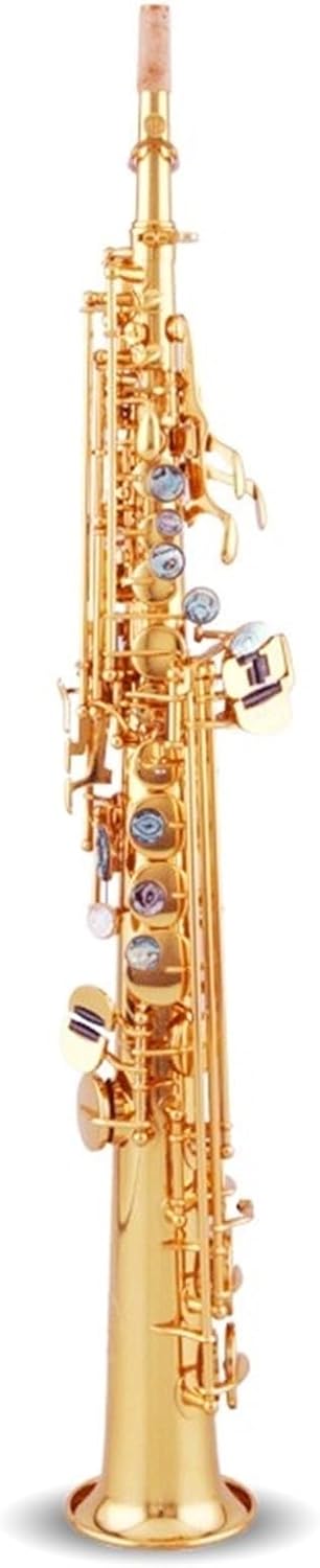 Beginner saxophone B Flat Soprano Saxophone Beginner Grade Exam Professional Wind Instrument Champagne Gold