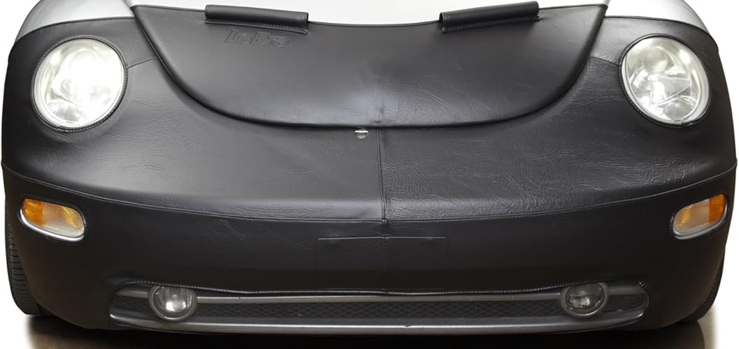 Lebra 2 piece Front End Cover Black - Car Mask Bra - Fits - HYUNDAI,ACCENT,2006 thru 2009